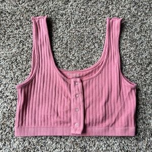 Pink crop top